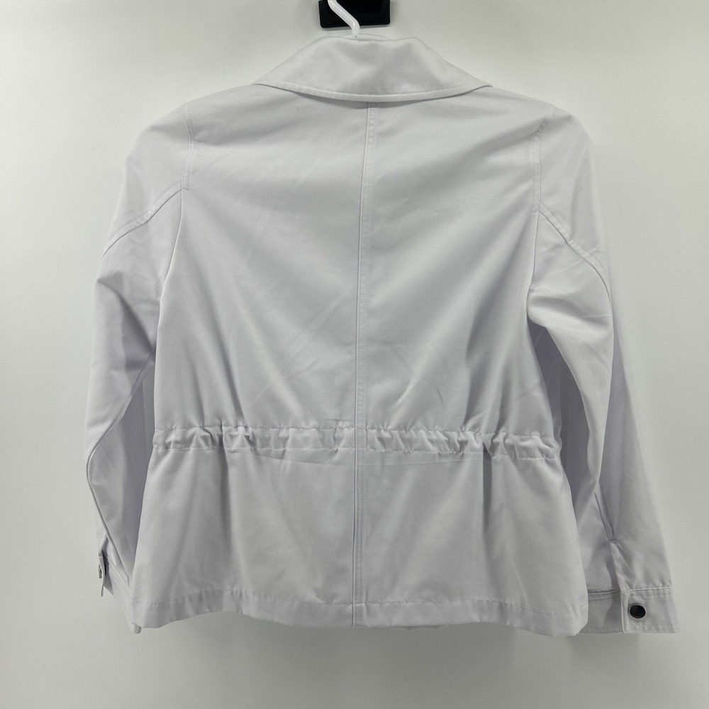 Chico's Jacket Women's Size 1 US 8-10 White Cotton Multi-Seasons Medium - Picture 2 of 16